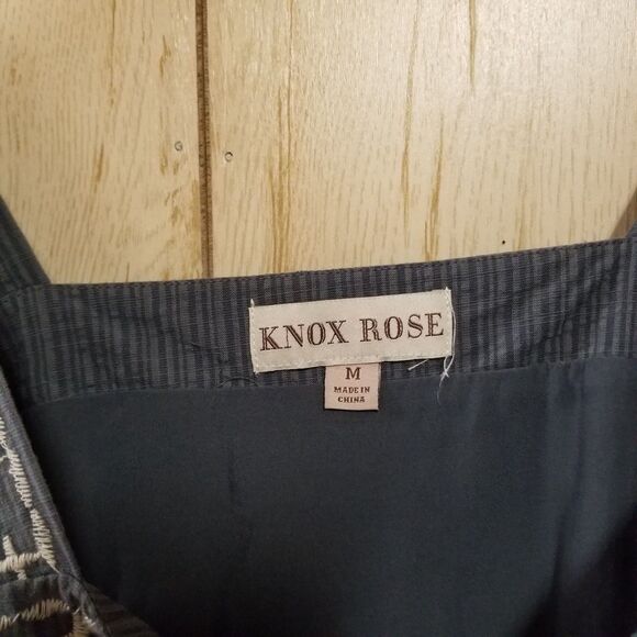 Knox Rose Embroidered Boho Dress Blue Size Medium - Picture 9 of 9